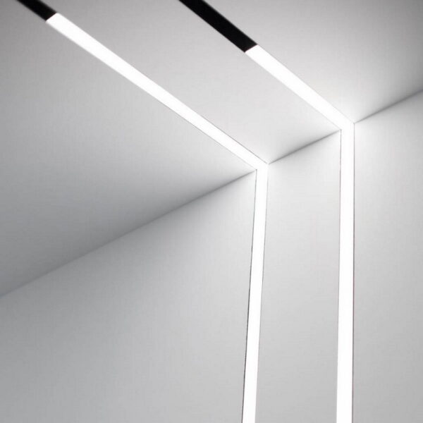 MAGNET LED track light linear FLOOD“L” IN 24W, 4000K, DALI DIM, 288x288x45x22mm, black