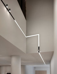 MAGNET LED track light linear FLOOD “I” 36W, 3000K, 905x45x22mm, black