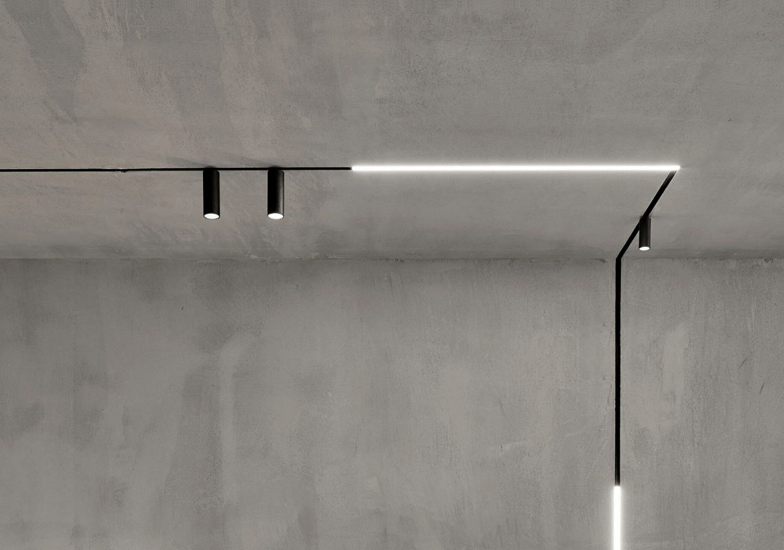 MAGNET track rail recessed light NOMANI L corner, black