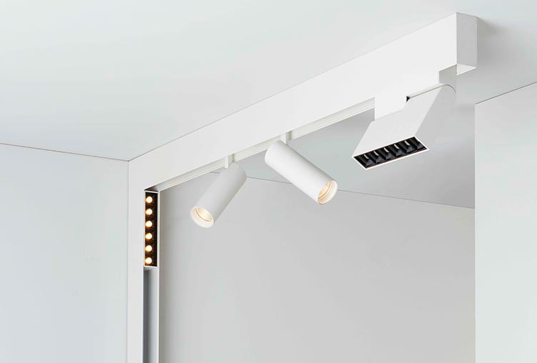 MAGNET track rail UENI, surface, 3m, white