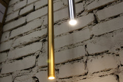 LED pendant light ULT cylinder slim 5W, 3000K, Ø30x400mm, silver