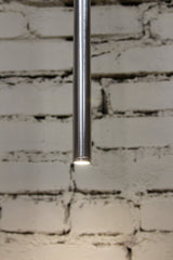 LED pendant light ULT cylinder slim 5W, 3000K, Ø30x400mm, silver
