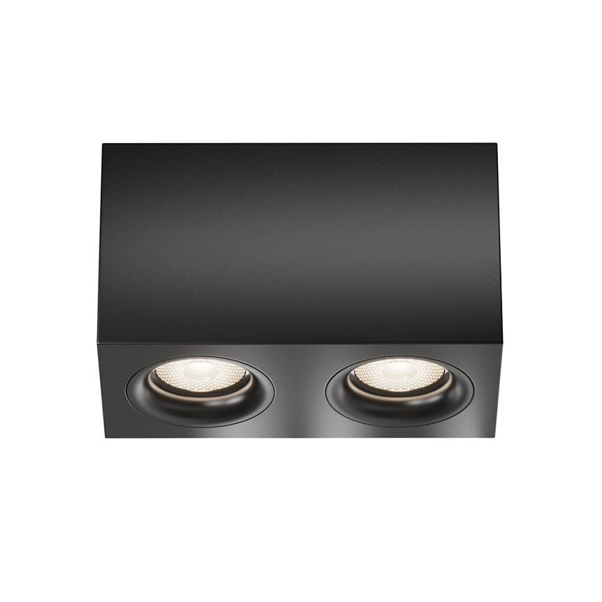 Surface light SLIM rectangle ULT MR16, 100x115x200mm, black