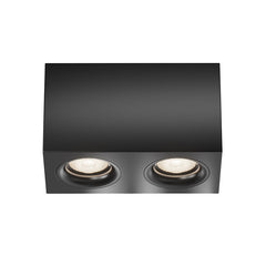 Surface light SLIM rectangle ULT MR16, 100x115x200mm, black
