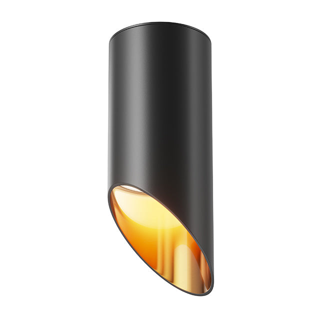 Ceiling light ULT MR16, 150mm, black/gold