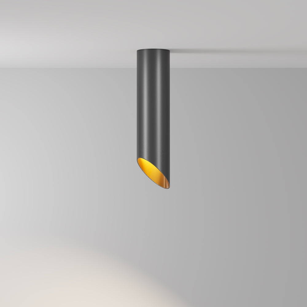 Ceiling light ULT MR16, 250mm, black/gold