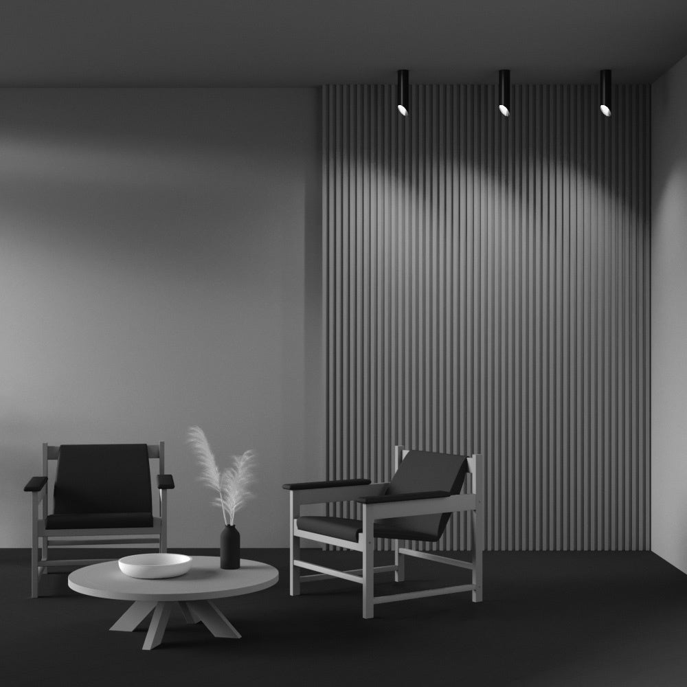 Ceiling light ULT MR16, 250mm, black/gold