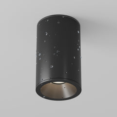 Surface light ULT, GU10, Ø65x105mm, IP65, cylinder, black