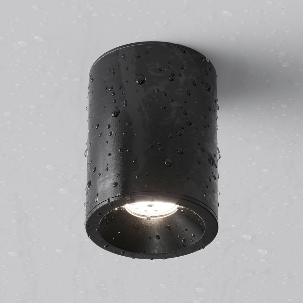 Surface light ULT, MR16, Ø85x115mm, IP65, cylinder, black