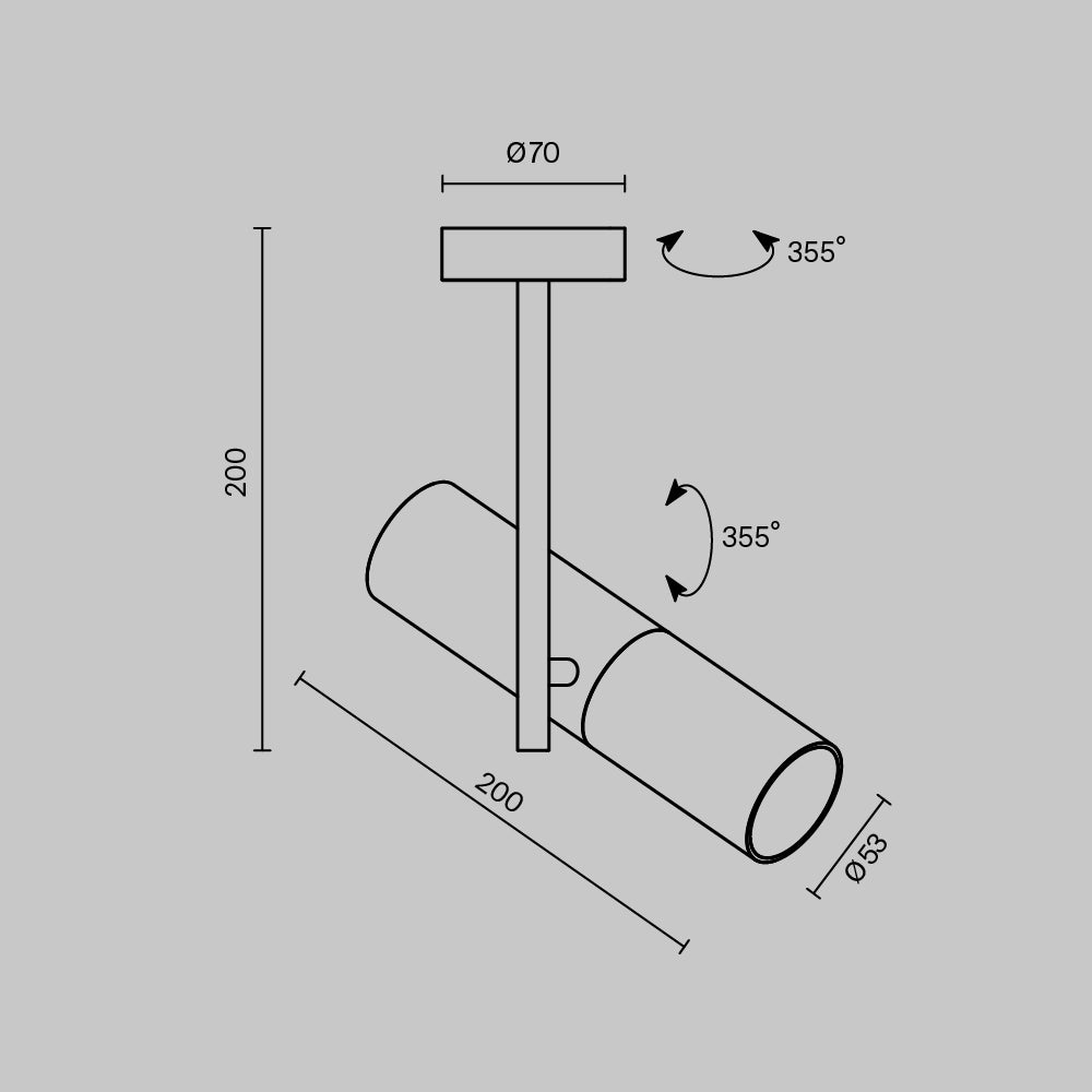 Ceiling light ULT MR16, white