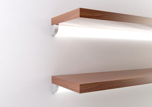 Aluminium profile ULT 3m, surface corner, 15,8×15,8mm, silver, with frosted glass cover and end caps