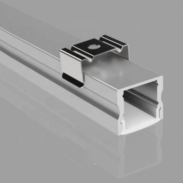 Aluminium profile ULT 3m, surface, 17,2×14,4mm, silver, with cover and end caps