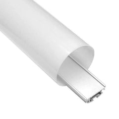 Aluminium profile 3m ULT, pendant, Ø60x30mm, silver, with cover and end caps