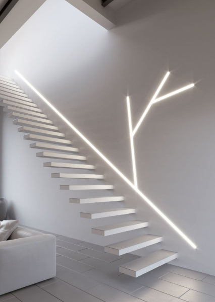 Aluminium profile ULT 3m, recessed, 15x15x56mm, silver, with cover and end caps