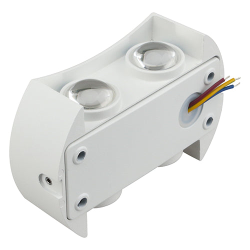 LED outdoor wall light ULT, 4x1W, 120°, 3000K, IP65, white