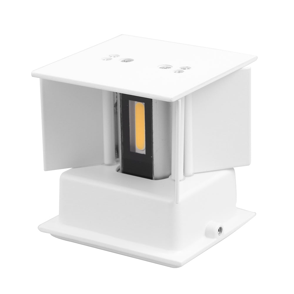 LED outdoor wall light ULT, 7W, 180°, 3000K, IP65, white