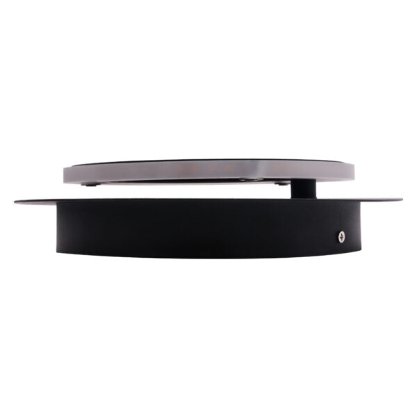 LED outdoor wall light ULT, 9W, 3000K, IP44, round, black