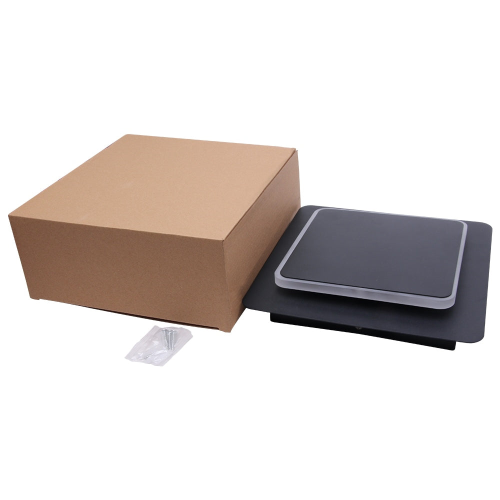 LED outdoor wall light ULT, 9W, 3000K, IP44, square, black