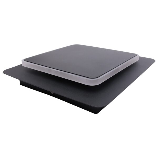 LED outdoor wall light ULT, 9W, 3000K, IP44, square, black