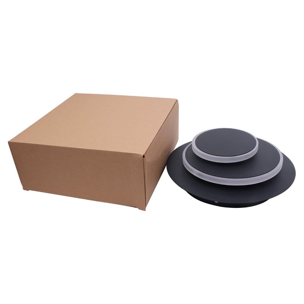 LED outdoor wall light ULT, 14W, 3000K, IP44, round, black