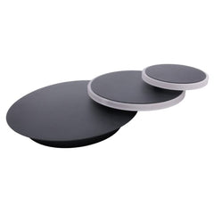 LED outdoor wall light ULT, 14W, 3000K, IP44, round, black