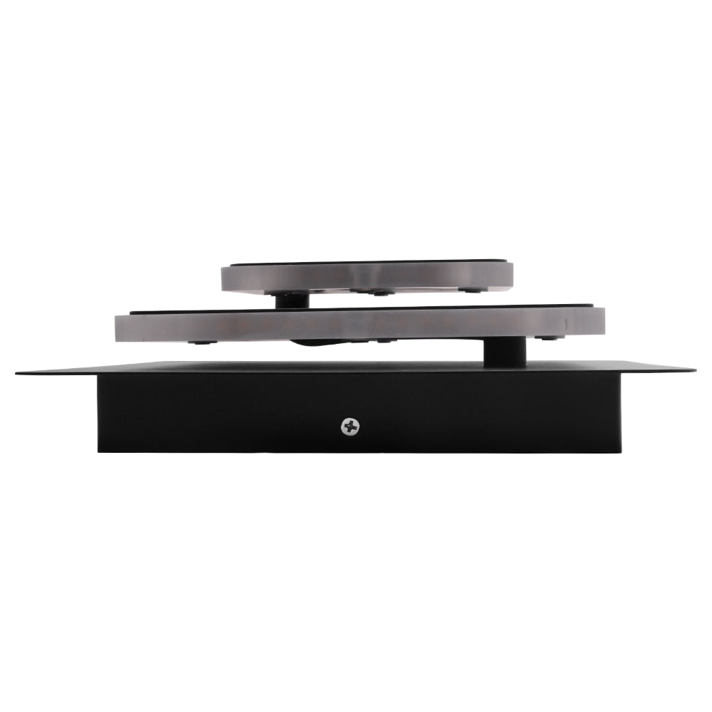 LED outdoor wall light ULT, 14W, 3000K, IP44, square, black
