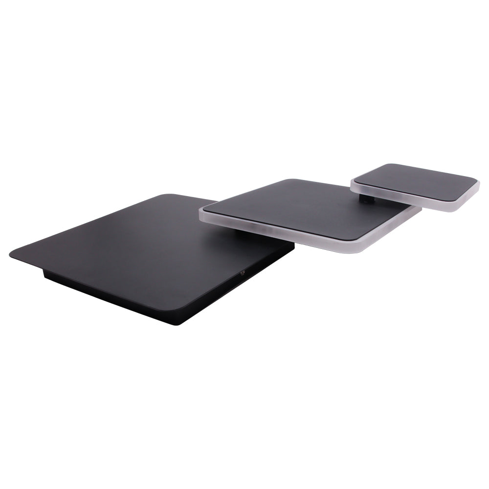 LED outdoor wall light ULT, 14W, 3000K, IP44, square, black