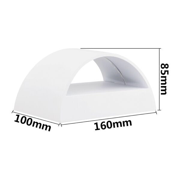 LED outdoor wall light ULT, 7W, 3000K, IP44, black