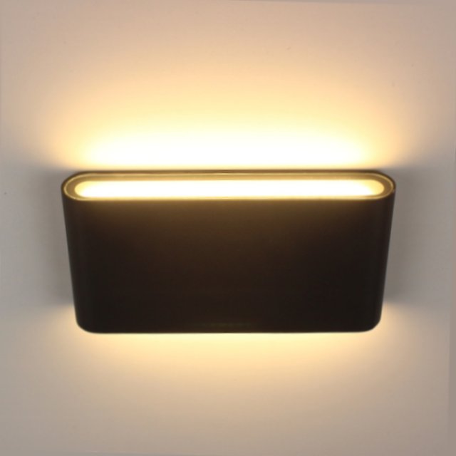 LED outdoor wall light ULT, 6+6W, 3000K, IP65, black
