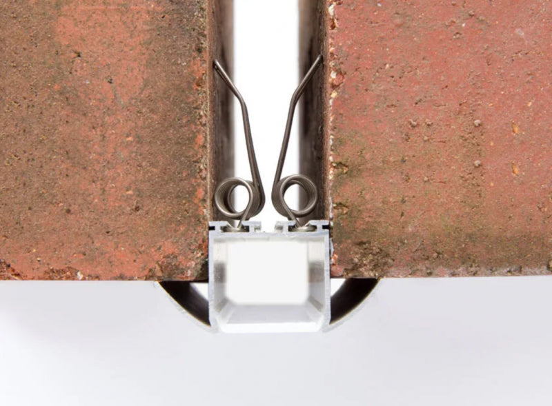 Aluminium profile recessed  connection clip ULT 18x31x52mm, silver