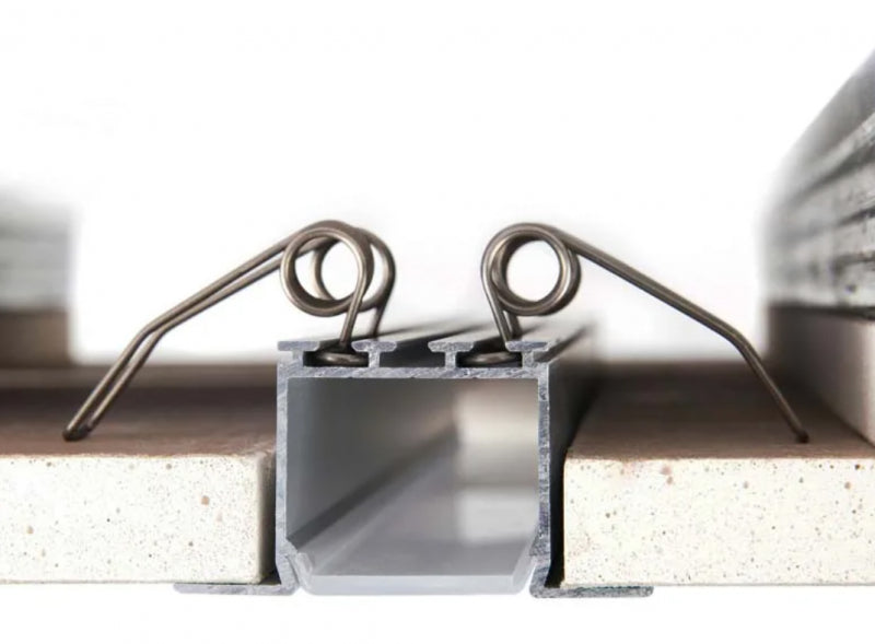 Aluminium profile recessed  connection clip ULT 18x31x52mm, silver