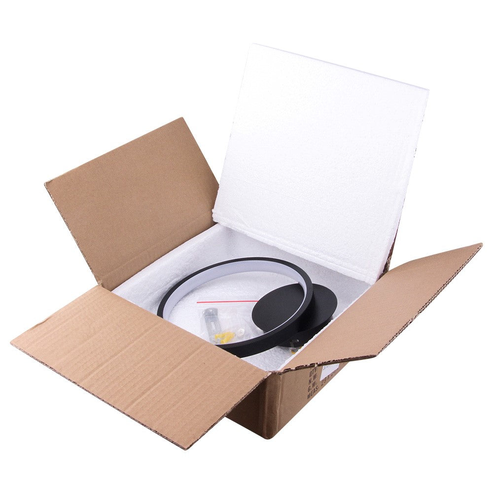 LED outdoor wall light ULT, 10W, 180°, 3000K, IP44, black