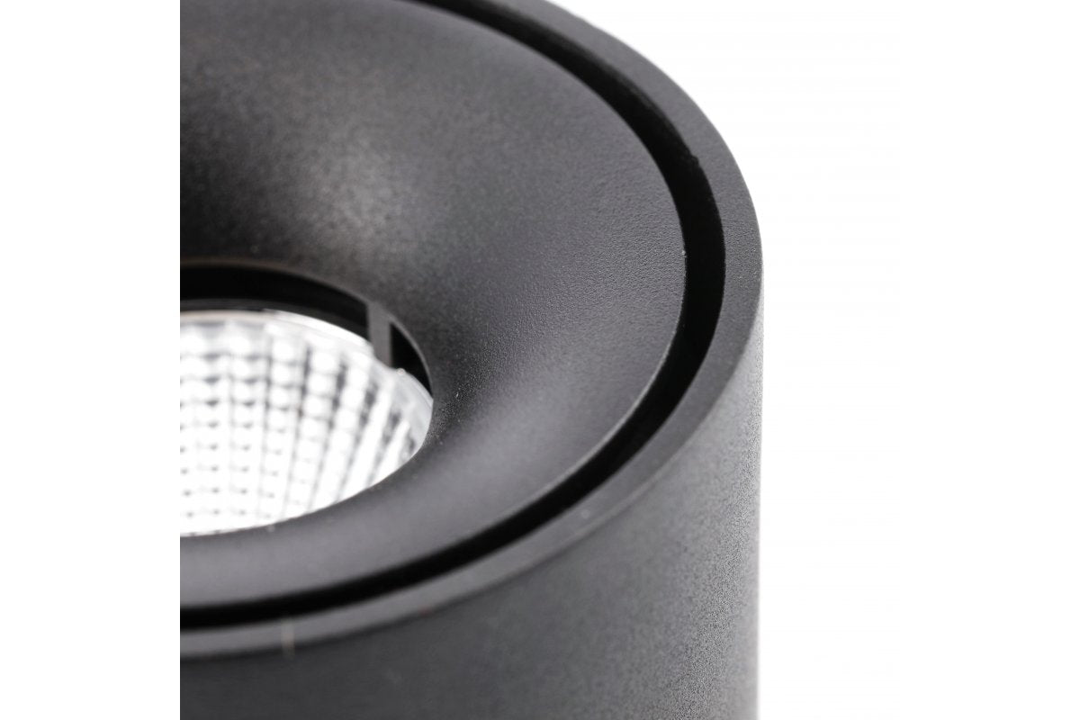 LED surface mounted light ULT 8W round, 680lm, 4000K, 36°, black