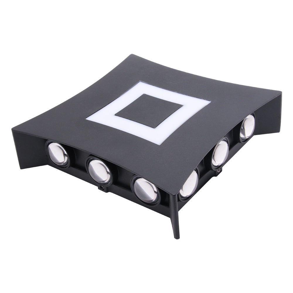 LED outdoor wall light ULT, 12+6W, 3000K, IP65, black