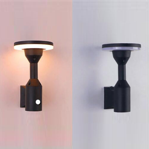 LED outdoor wall light ULT, 12W, 360°, 3000K, IP65, black