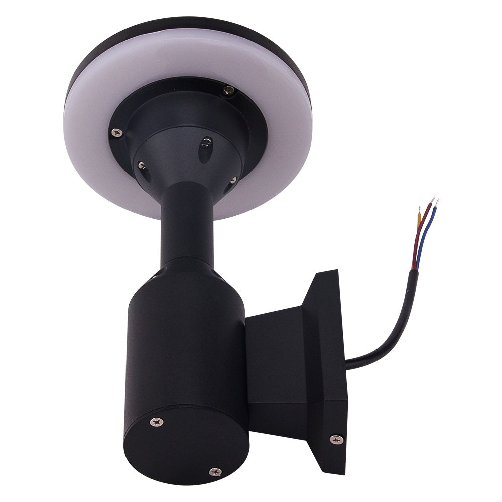 LED outdoor wall light ULT, 12W, 360°, 3000K, IP65, black
