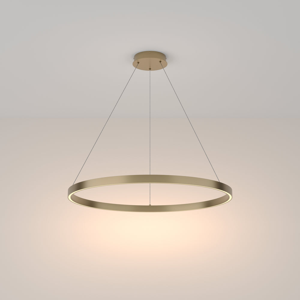 LED pendant light ULT 51W, Ø800mm, 3000K, 120°, brass
