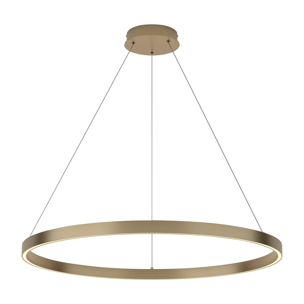 LED pendant light ULT 51W, Ø800mm, 3000K, 120°, brass