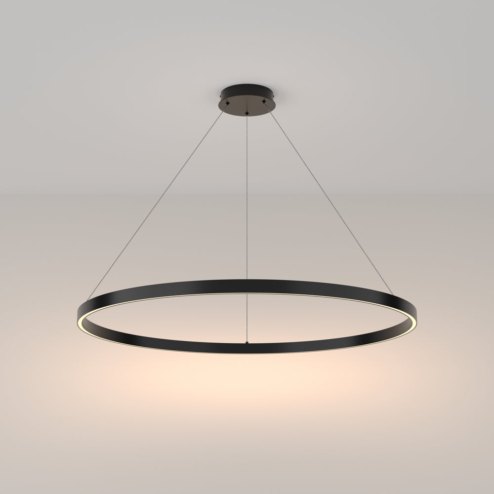 LED pendant light ULT 61W, Ø1000mm, 3000K, 120°, black