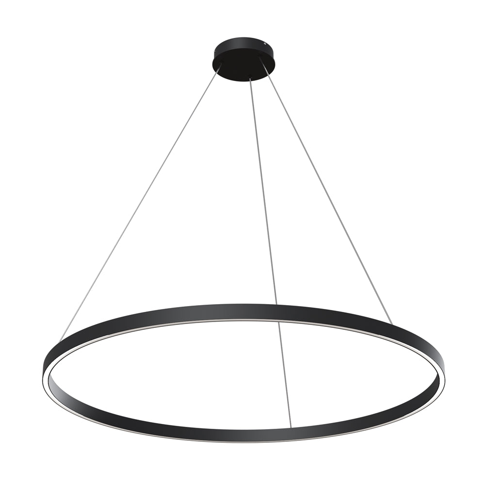 LED pendant light ULT 61W, Ø1000mm, 3000K, 120°, black