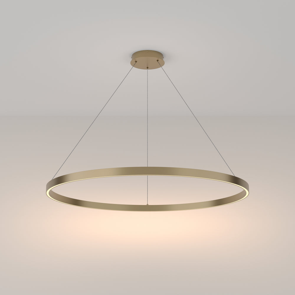 LED pendant light ULT 61W, Ø1000mm, 3000K, 120°, brass