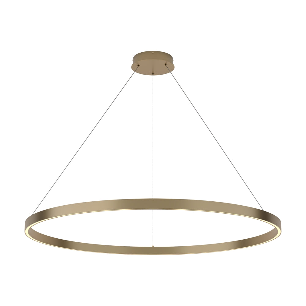 LED pendant light ULT 61W, Ø1000mm, 3000K, 120°, brass