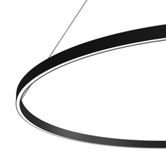 LED pendant light ULT 81W, Ø1200mm, 3000K, 120°, black