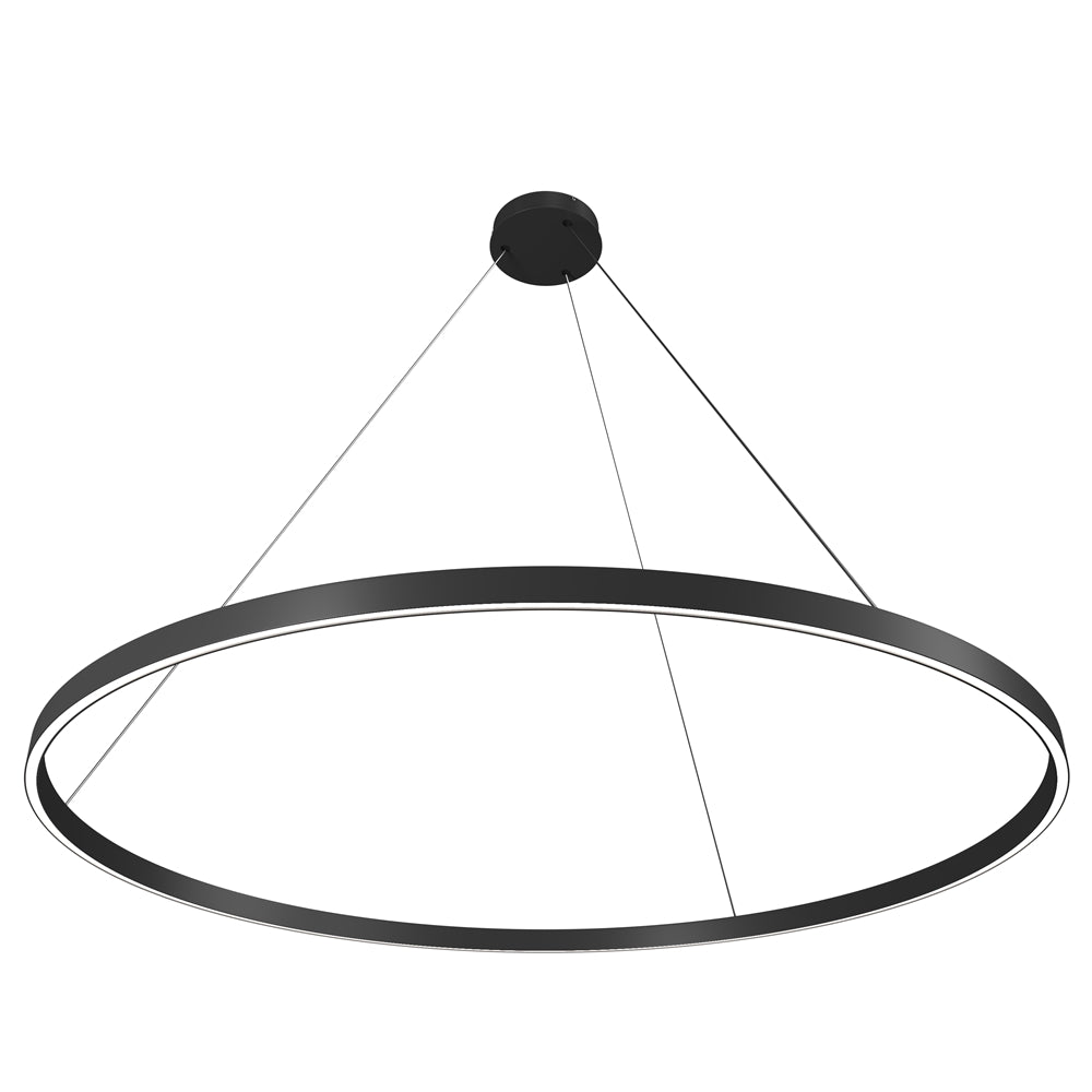 LED pendant light ULT 81W, Ø1200mm, 3000K, 120°, black