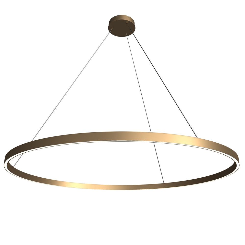 LED pendant light ULT 81W, Ø1200mm, 3000K, 120°, brass