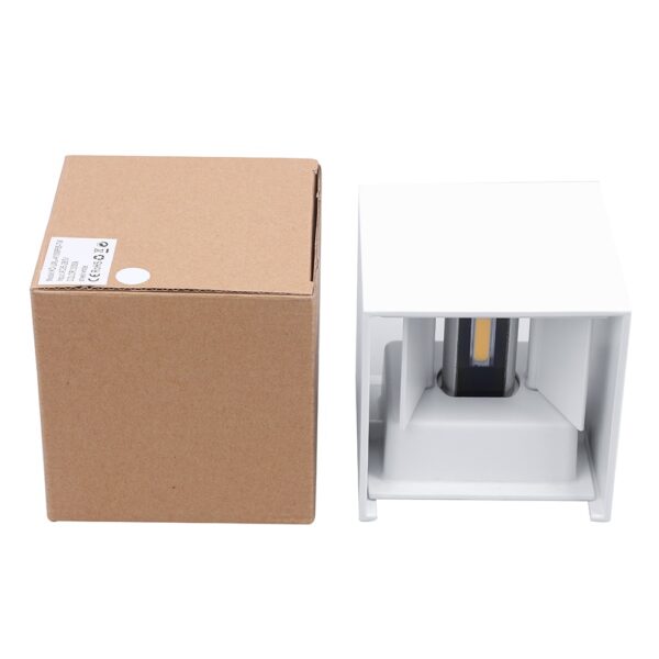 LED outdoor wall light ULT, 7W, 180°, 3000K, IP65, white