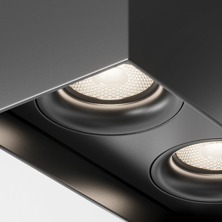 Surface light KERPEN-SLIM ULT MR16, 100x115x200mm, black