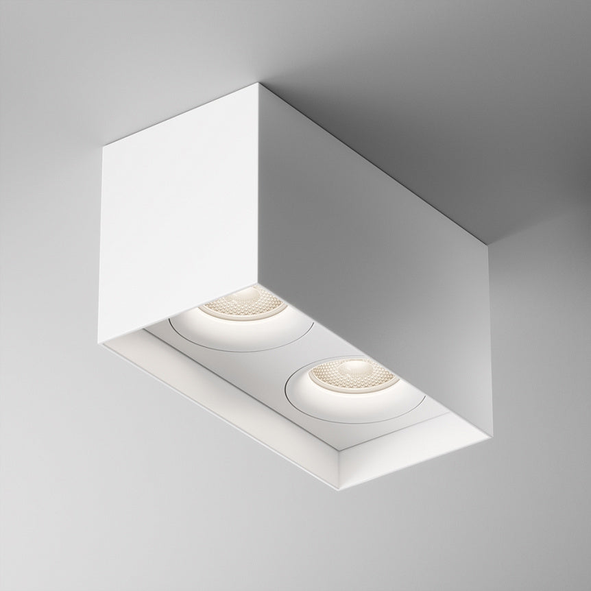 Surface light ULT-SLIM rectangle MR16, 100x115x200mm, white