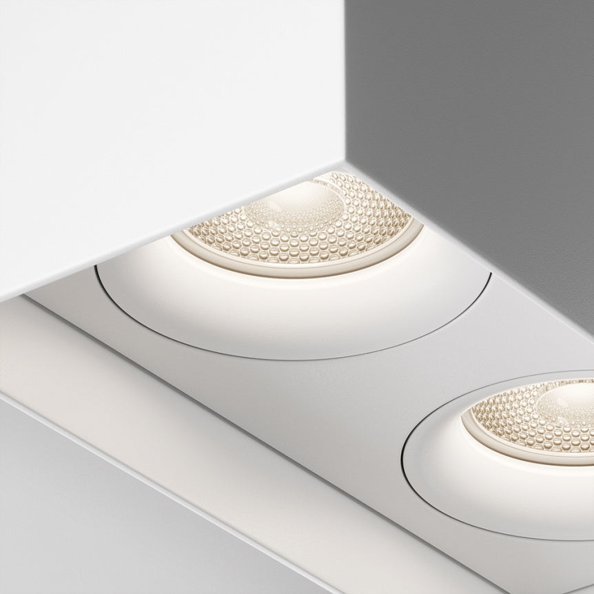 Surface light ULT-SLIM rectangle MR16, 100x115x200mm, white