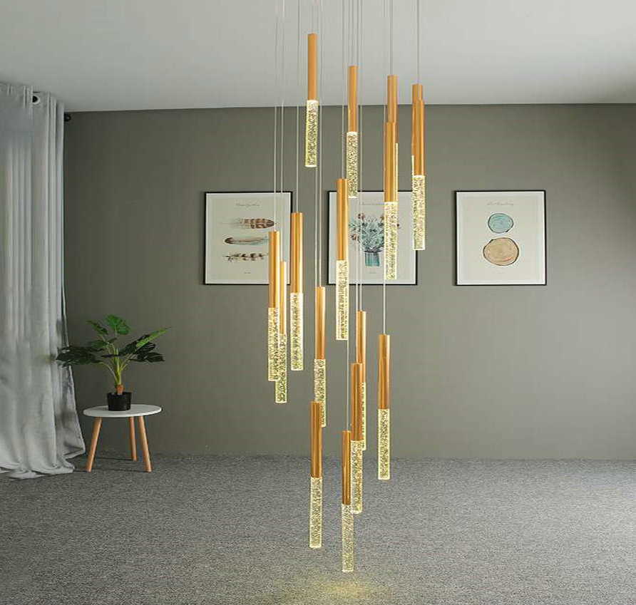 LED pendant light ULT  7W, 3000K, Ø40x450mm, silver single